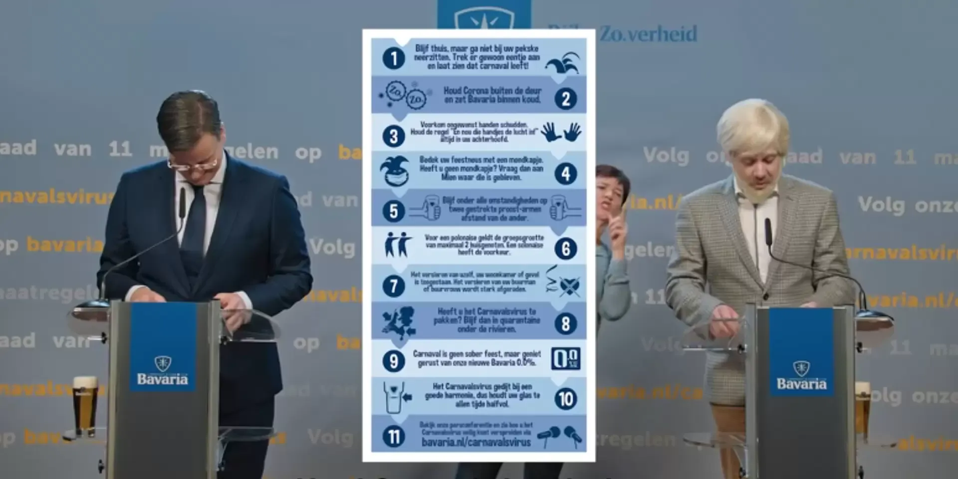 Afbeelding van twee mannen bij een bespreking
