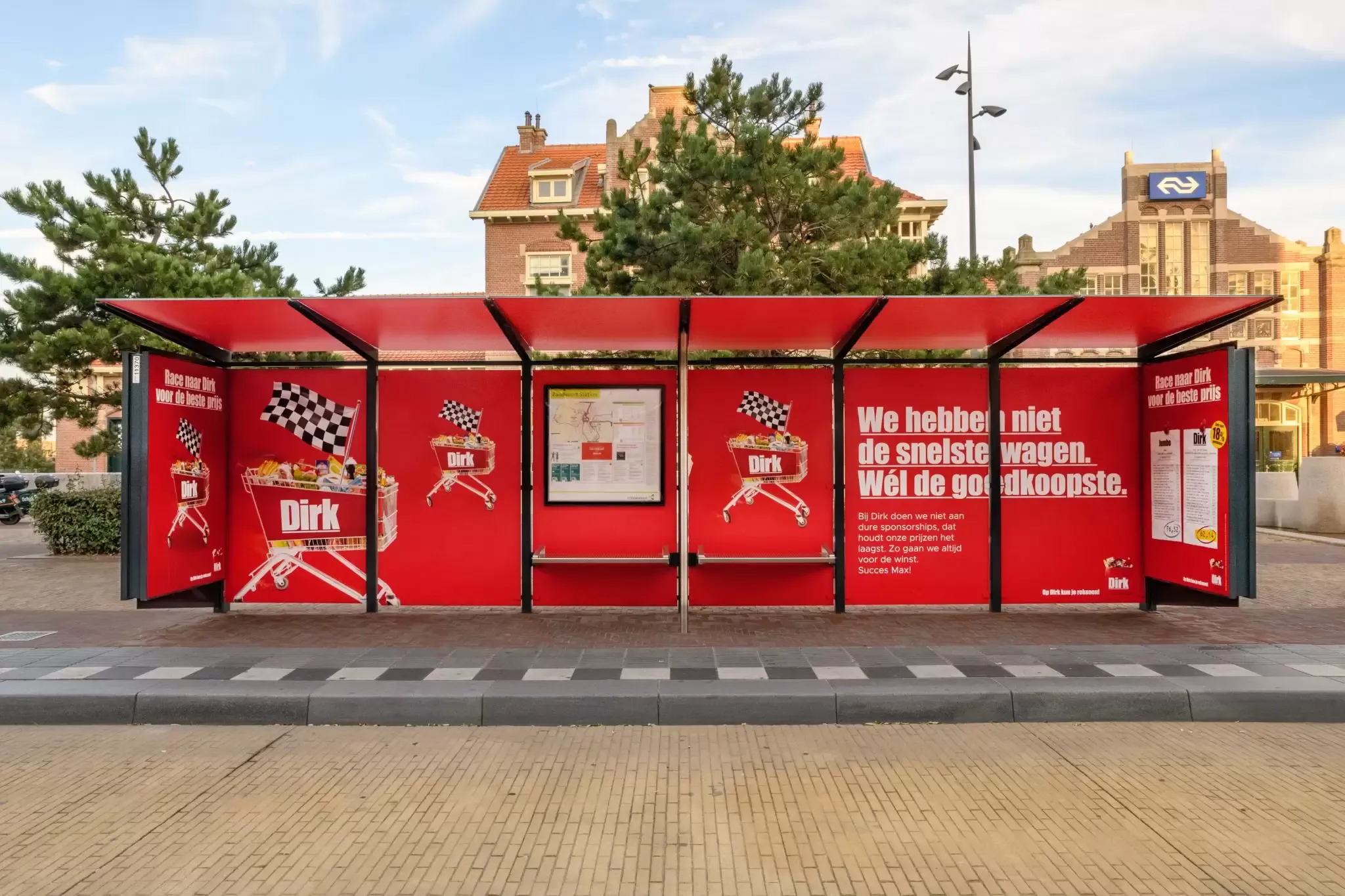Afbeelding van een DIRK advertentie in een bushok