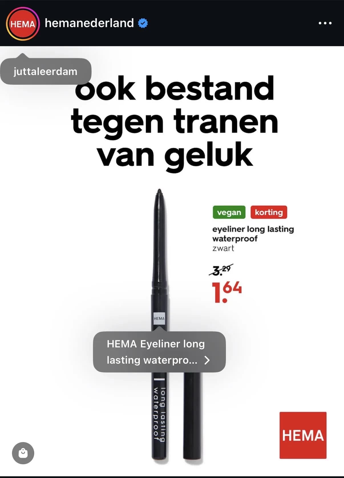 Hema speelt in op Jutta