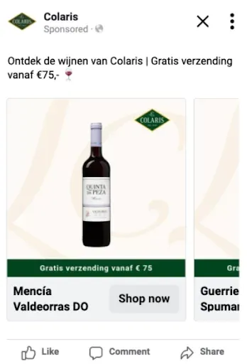 fles wijn