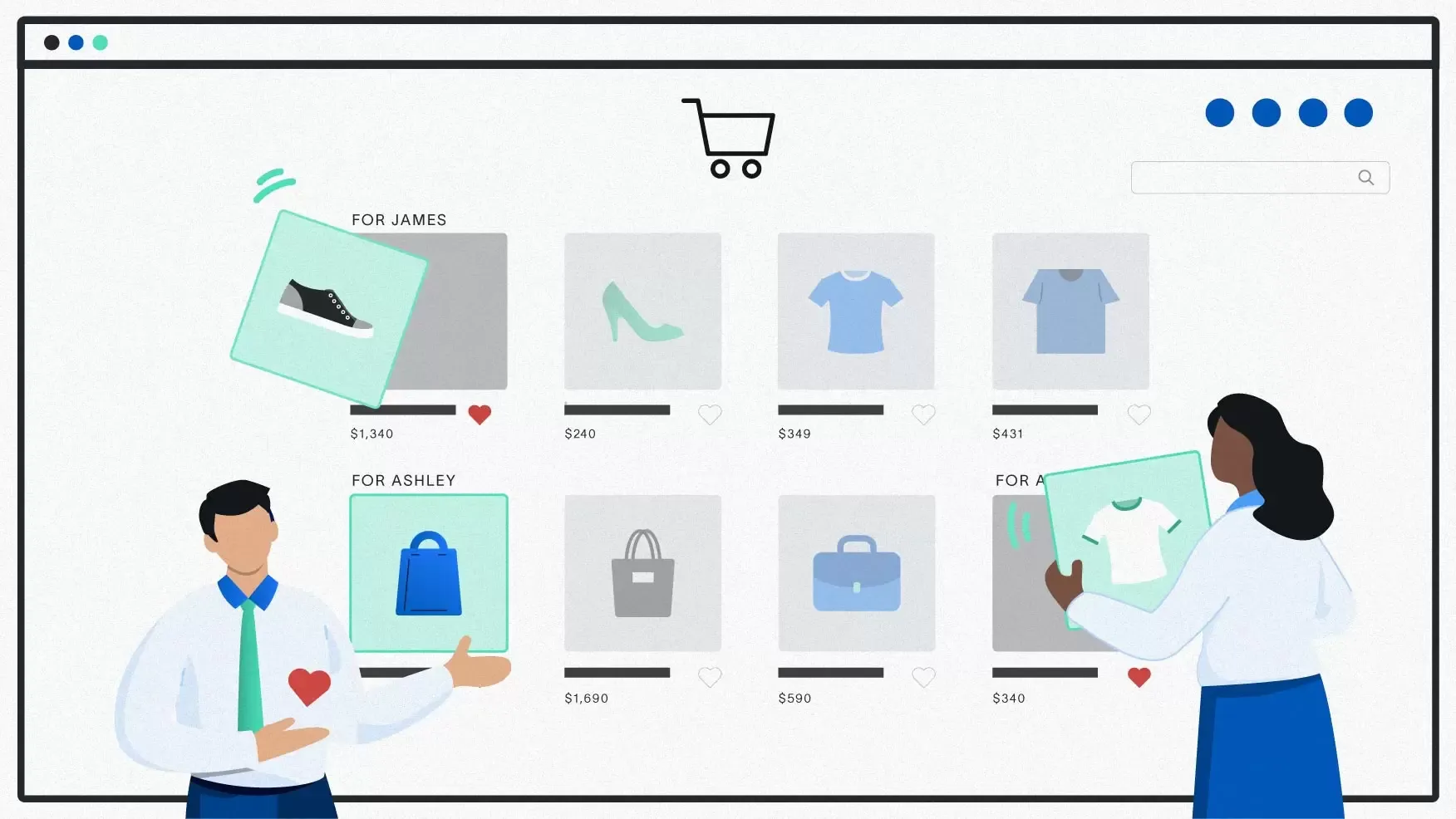 Afbeelding van gepersonaliseerd shoppen