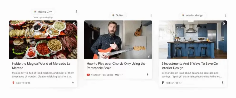 Google-Discover-voorbeeldcontent