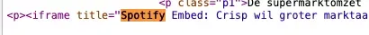 HTML code spotify