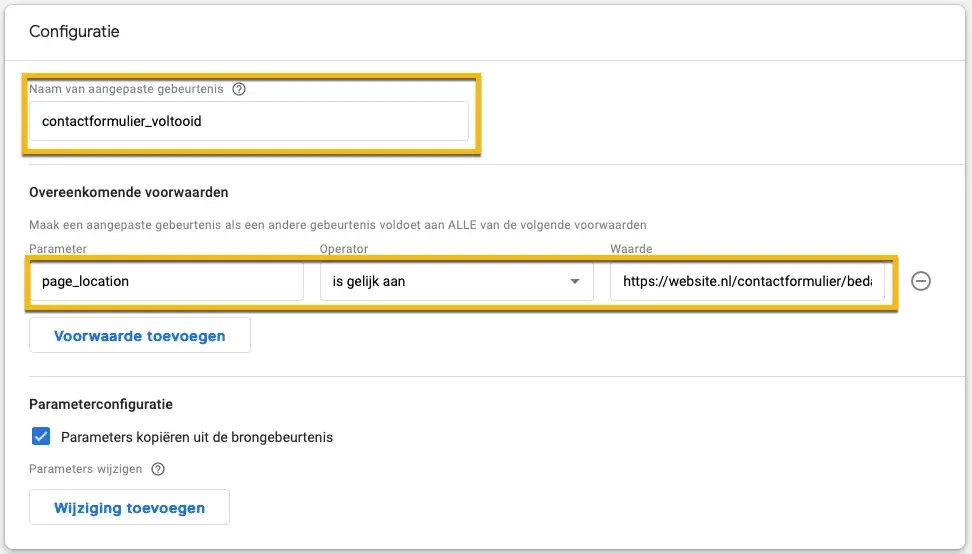 GA4 Gebeurtenis Maken