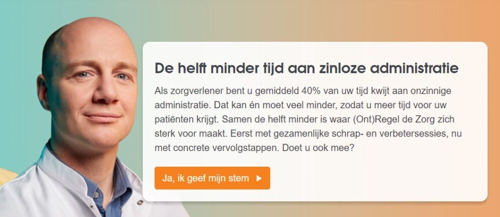 Samen de helft minder