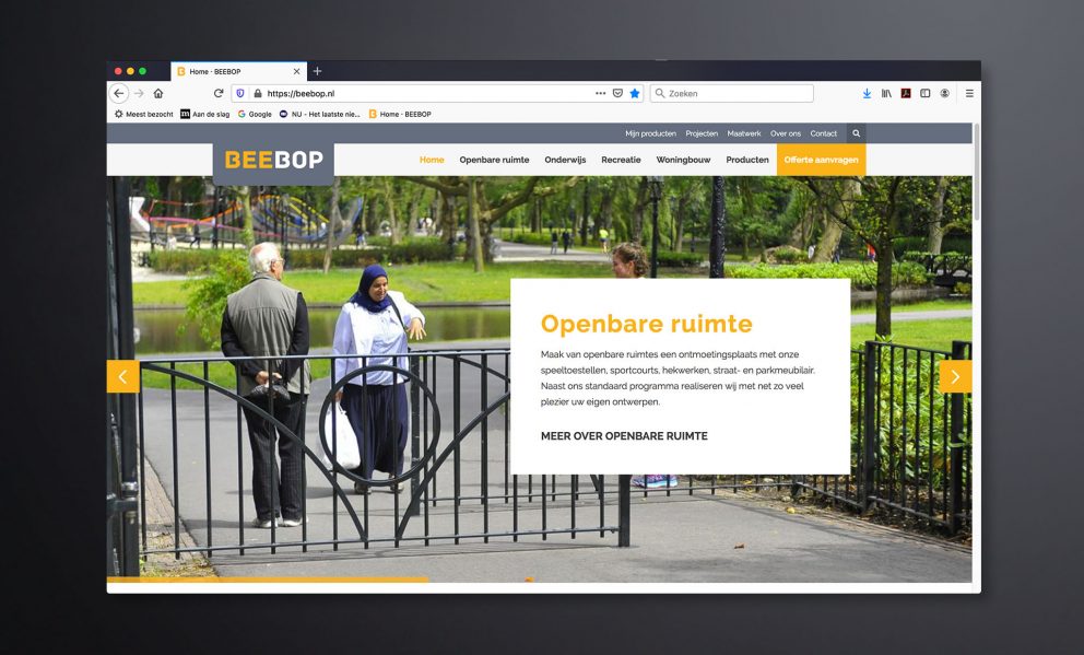 BeeBop website openbare ruimte