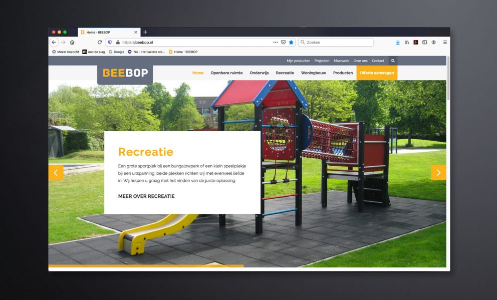 BeeBop website recreatie