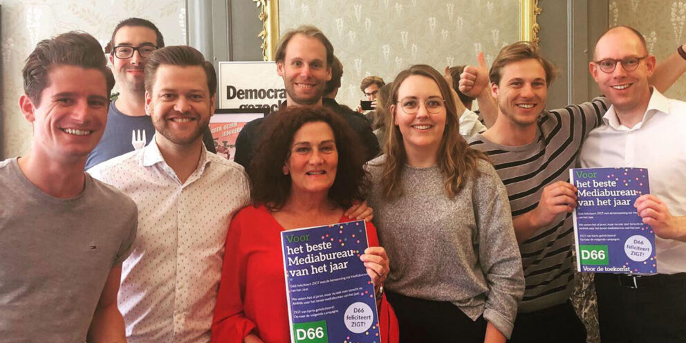 Een van de vele felicitaties – D66