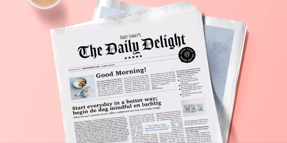 Stop de pers, hier is de Daily Delight!